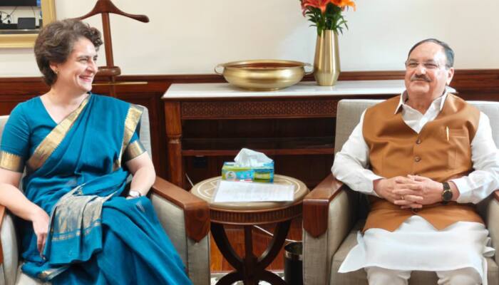 Priyanka Gandhi Meets JP Nadda, Seeks Better Health Facilities In Wayanad