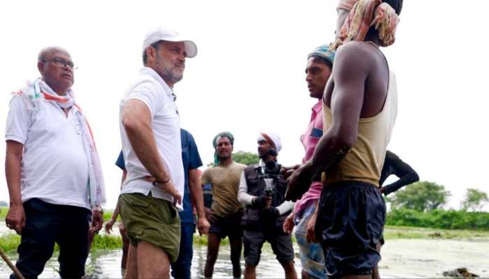 Voter Adhikar Yatra: Rahul Gandhi Meets Makhana Farmers In Katihar