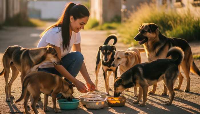 Ghaziabad Man Slaps Woman 8 Times In 38 Seconds For Feeding Stray Dogs | Watch Video 
