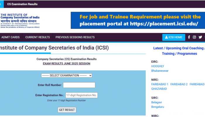 ICSI CS Executive Result 2025 Released At icsi.edu- Check Toppers’ List Here