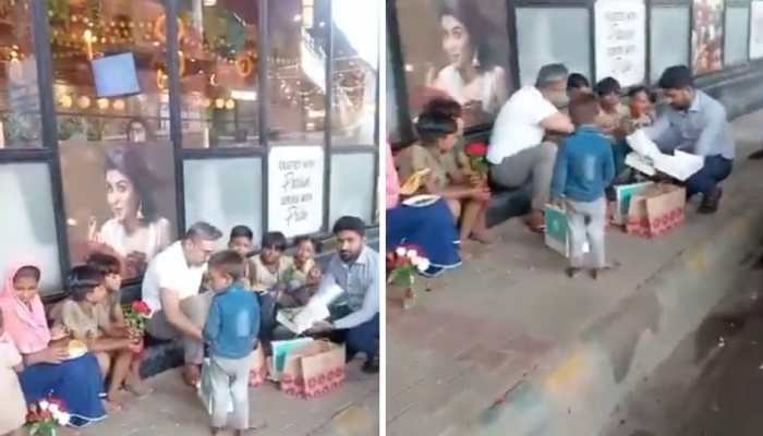 Rapper Honey Singh Seen Feeding Children Near Sector 63 Metro Station In Noida, Visuals Go Viral