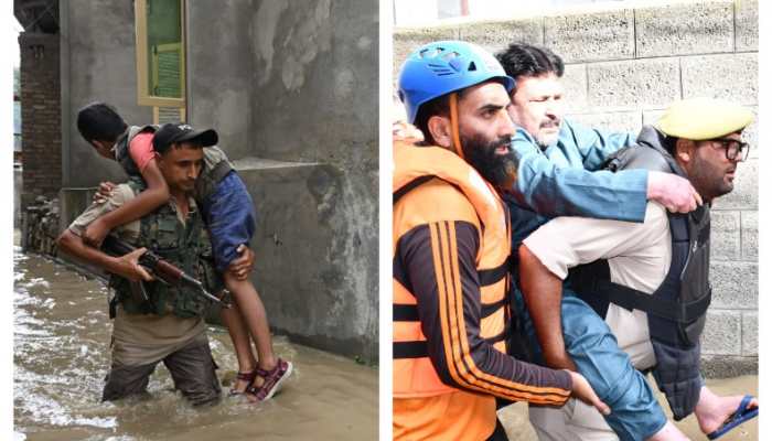 J-K: Srinagar Police Assist In Rescue Efforts As Continuous Rainfall Wreaks Havoc Valley
