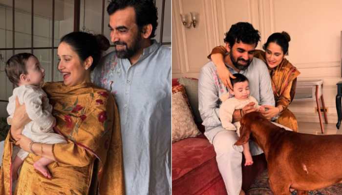 Sagarika Ghatge &amp; Zaheer Khan Celebrate First Ganesh Chaturthi With Son Fatehsinh, Share Adorable Family Moments