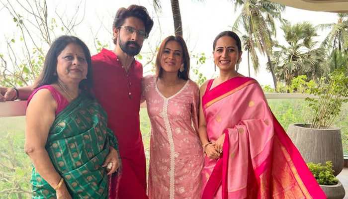 On Ganesh Chaturthi 2025, Sargun Mehta-Ravi Dubey Welcome Bappa To Their New Sea-Facing Luxe Apartment, Nia Sharma Pays A Visit!