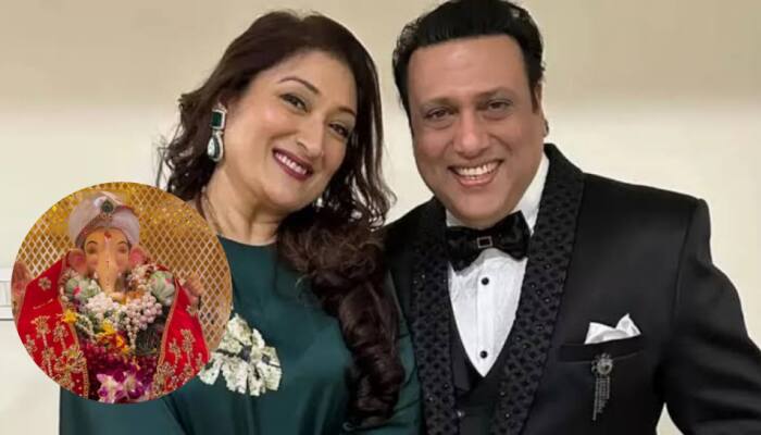 Govinda And Sunita Ahuja Quash Divorce Rumours With Ganpati Visarjan Dance - WATCH