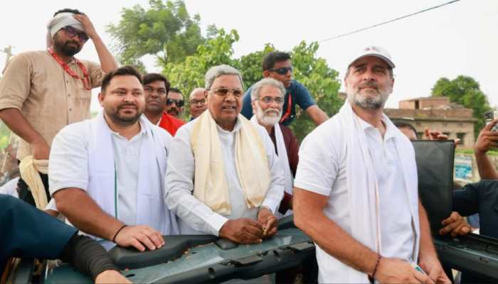 Siddaramaiah Joins Rahul Gandhi's Voter Adhikar Yatra In Bihar, Flags Voter Rights National Priority