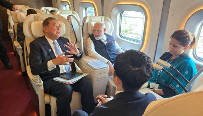 PM Modi’s Second Day In Japan: Takes Bullet Train Ride With Counterpart Shigeru Ishiba, Meets Train Drivers- In Pics