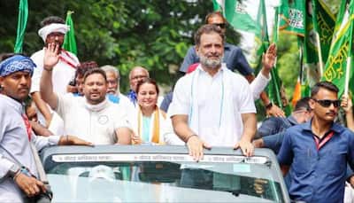 'Voter Adhikar Yatra': Rahul Gandhi Faces Black Flag Protest In