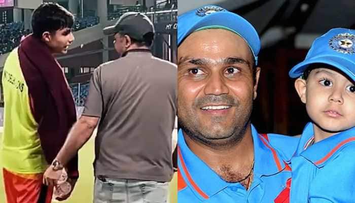 Virender Sehwag’s Heartwarming Bond With Son Aryavir Steals Spotlight At DPL 2025 Final As West Delhi Lions Lift Title
