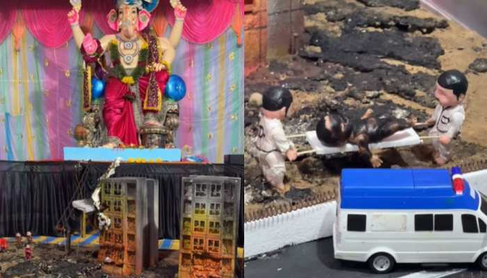 Air India Crash-Themed Ganesh Pandal Sparks Outrage: Netizens Say, 'Disrespectful And Insensitive'