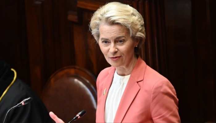 Ursula von der Leyen's Plane Hit By Suspected Russian GPS Jamming Over Bulgaria During EU Border Tour