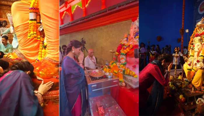 Ganeshotsav 2025: Nikita Dutta Offers Prayers At Lalbaugcha Raja, Mumbaicha Raja &amp; Other Ganpati Pandals Amid Ganesh Chaturthi Celebrations
