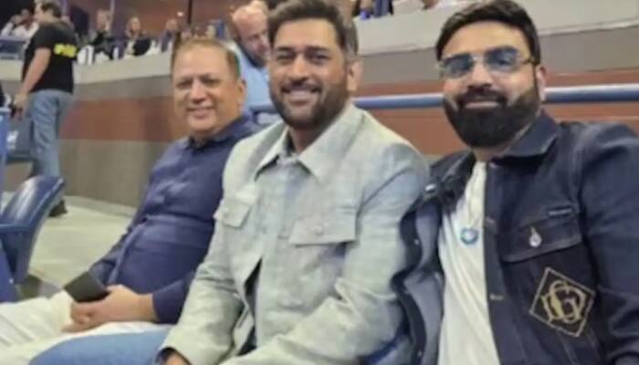 MS Dhoni Spotted At US Open As Novak Djokovic Storms Into Semifinals