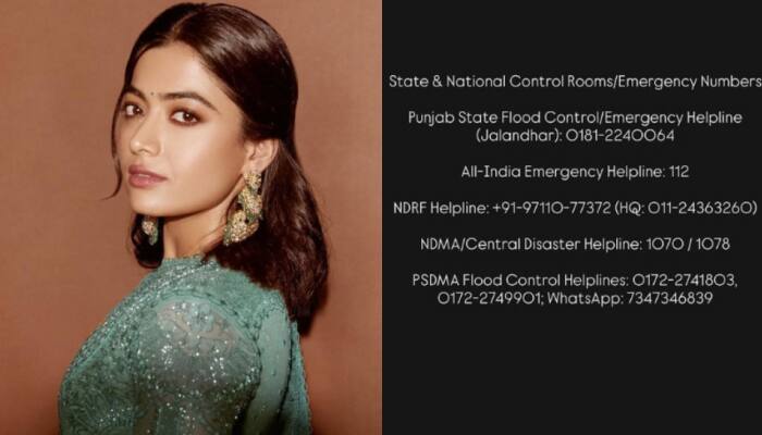 Rashmika Mandanna Expresses Grief Over Devastation Caused By Floods In North India, Shares Helpline Numbers 