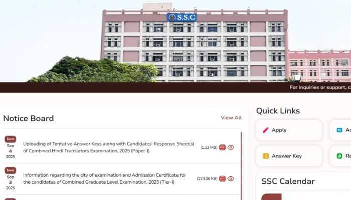 SSC CHT Paper 1 Answer Key 2025 Released At ssc.gov.in, Raise Objections Till September 7- Check Details Here