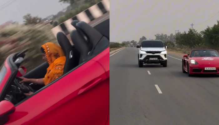 Viral Video: 'Speed, Sass, And Style' : Jaat Mummy Races Son In Luxury Car