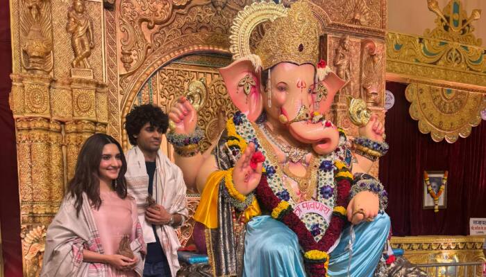 Mannu Kya Karegga? Stars Vyom And Saachi Bindra Seek Blessings At Andheri Cha Raja Ahead Of Release