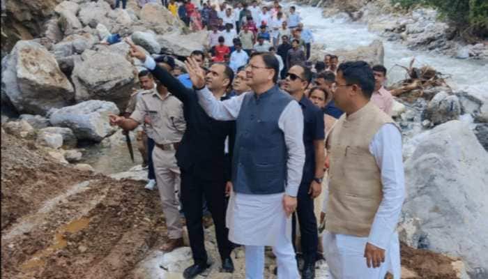 Uttarakhand CM Dhami Visits Kapkot, Promises Relief For Disaster-Hit Families