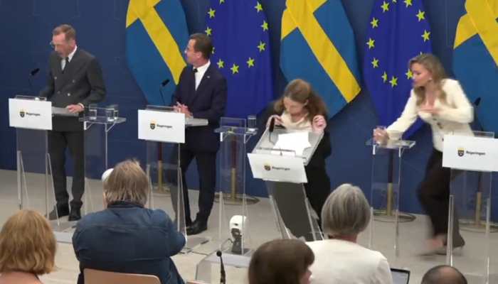 Watch: Sweden’s New Health Minister Elisabet Lann Collapses On First Day Of Work; Check What Made Her Faint