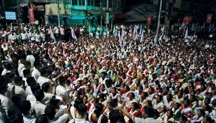 Here’s Why Students Took To The Streets In Assam With Torches