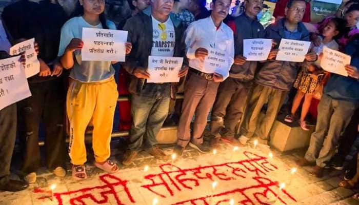 Nepal Holds Candle March At Bouddhanath Stupa To Honour Victims Of Sept 8 Protest