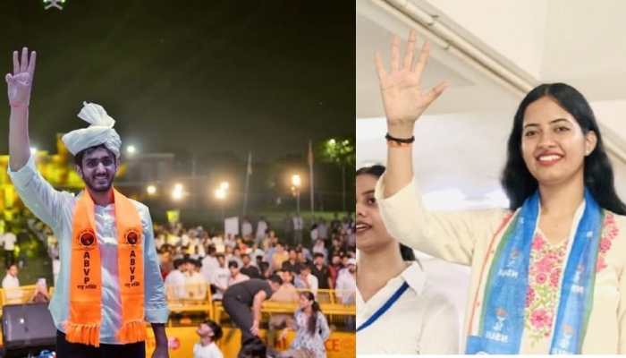 DUSU Poll Battle Intensifies: ABVP’s Aryan Mann Up Against NSUI's Joslyn Nandita Choudhary; Gets Support From Khaps, Leaders