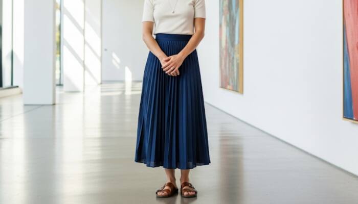 Effortless Looking Pleated Skirts On Amazon.