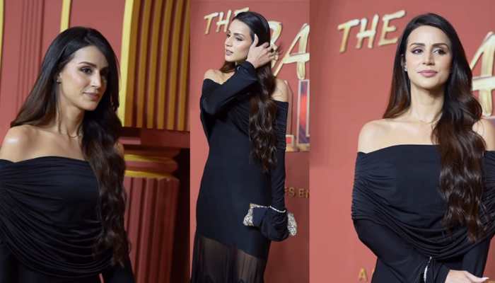 The Ba***ds of Bollywood Premiere: Aryan Khan's Rumoured Girlfriend Larissa Bonesi Turns Heads In Sizzling Black Sheer Off-Shoulder Dress, Poses Solo For Paps