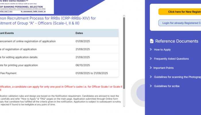 IBPS RRB PO, Clerk Recruitment 2025: Registration Ends On September 21 At ibps.in- Check Direct Link To Apply