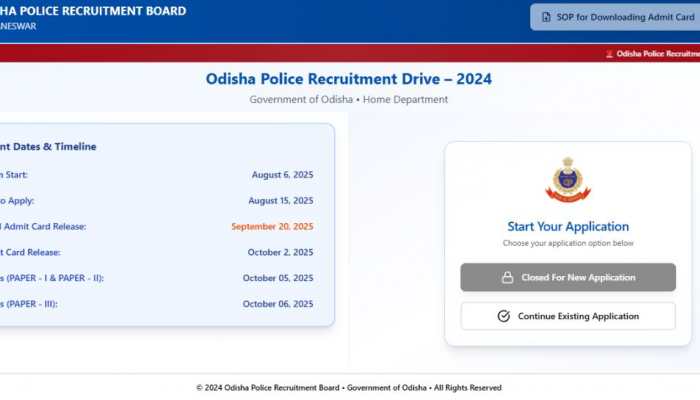 Odisha Police CPSE Admit Card 2025: OPRB SI Hall Ticket Released At odishapolice.gov.in- Check Direct Link To Download