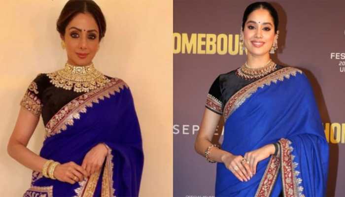 Janhvi Kapoor Wears Late Mother Sridevi's Saree For 'Homebound' Special Screening - Check Pics