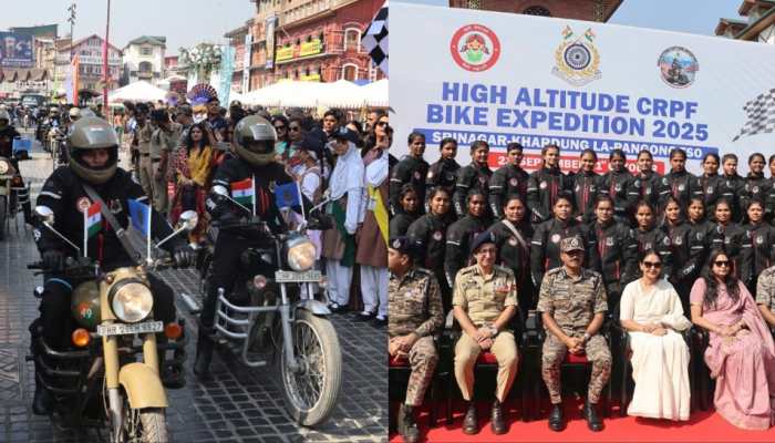 Yashasvini Expedition: All-Women CRPF Bikers Flagged Off From Srinagar For 1,400 Km Ladakh Rally