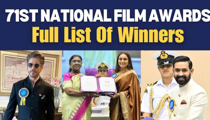 71st National Film Awards: Shah Rukh Khan, Mohanlal, Rani Mukerji, Vikrant Massey Win Top Honours - Check Full List Of Winners 
