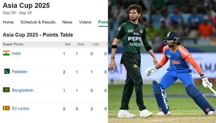 Asia Cup 2025 Updated Points Table: Pakistan Claim 2nd Spot With Win Over Sri Lanka, Team India Remain At Top