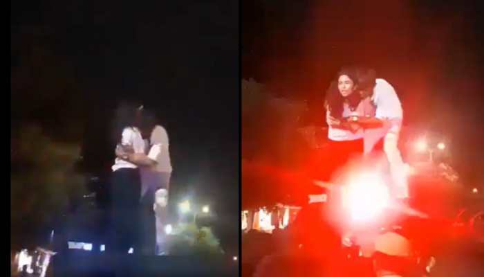 ‘Saiyaara Season 99’...: Kota Teen Couple’s Stunt Goes Viral, Girl And Boyfriend Climb Onto Police Vehicle, Creates Havoc