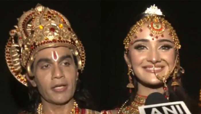 Ayodhya's Ramleela: Rahul Bhuchar Plays Lord Ram, Miss Universe India Manika Vishwakarna Makes Acting Debut As Maa Sita
