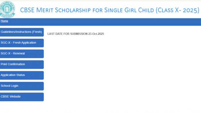 CBSE Single Girl Child Scholarship 2025: Application Process Begins At cbse.gov.in- Check Eligibility, Direct Link To Apply Here