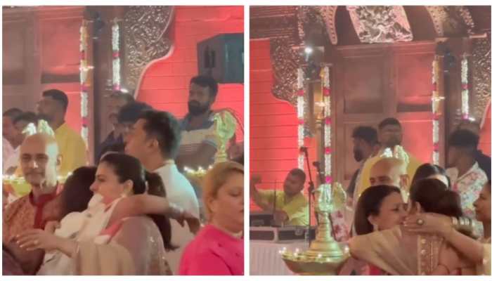   Rani, Kajol &amp; Ayan Mukerji Get Emotional Remembering Deb Mukherjee At Durga Puja