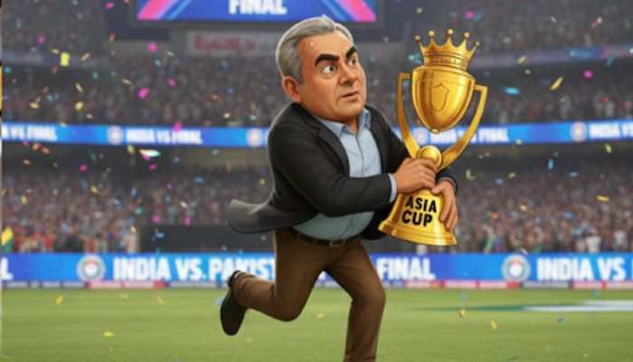 Where Is Asia Cup 2025 Trophy? PCB Chief Mohsin Naqvi Sparks Controversy After India-Pakistan Final -  Photo Credit (AI Genrated Image))