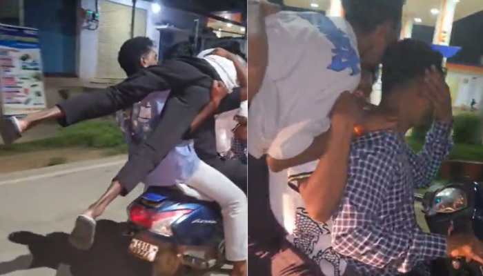 Hilarious Or Dangerous? 5-On-1 Scooter Stunt Leaves Internet Shocked, ‘Pehle Laga Laash Hai’ | Watch Video