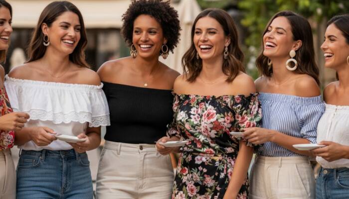 Trendy Women’s Off Sholuder Tops in Amazon Diwali Festival Sale