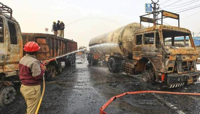 Watch: Jaipur-Ajmer Highway Accident LPG Disaster Video Caught On Camera