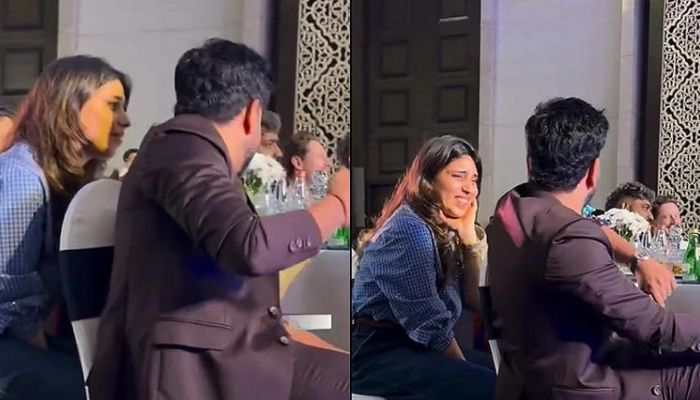 Rohit Sharma &amp; Ritika Sajdeh’s Adorable Chemistry Steals Limelight at CEAT Cricket Awards 2025 - Watch