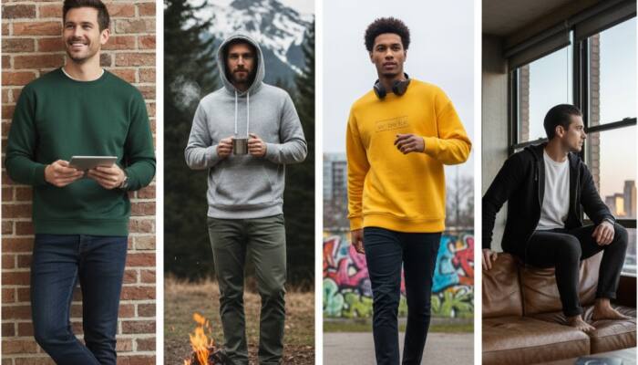 Warm &amp; Trendy: 4 Men’s Sweaters &amp; Sweatshirts in Amazon Diwali Sale 2025