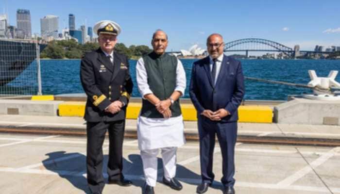 Rajnath Singh Visits Strategic Australian Naval Facility HMAS Kuttabul