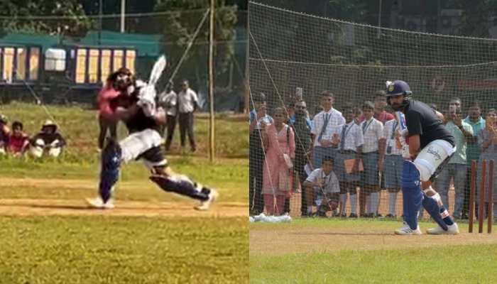 Rohit Mania At Shivaji Park: Hitman’s Stunning Shot Shatters His Own Lamborghini Urus Ahead Of ODI Series Against Australia - WATCH