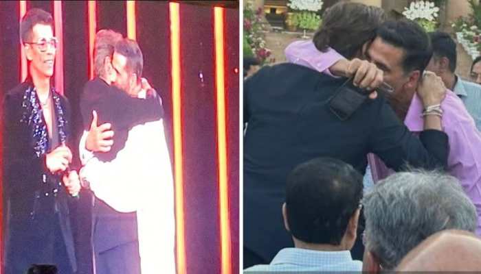  When SRK Met Akshay: Bollywood Icons Hug It Out At Filmfare 2025, Fans Call For On-Screen Reunion