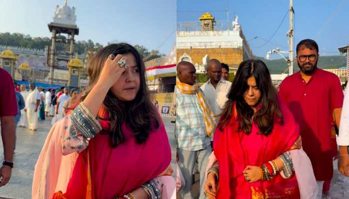 Ektaa Kapoor Offers Prayers At Tirumala Temple, Seeks Blessings Of Lord Venkateswara