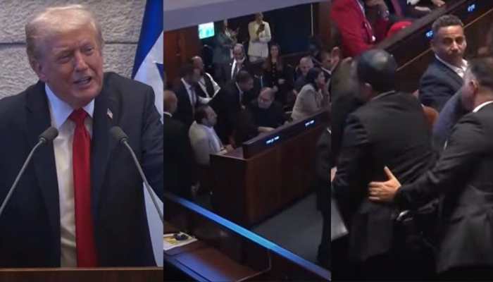 'Very Efficient': Trump Reacts As Protesters Dragged Out Of Israeli Parliament