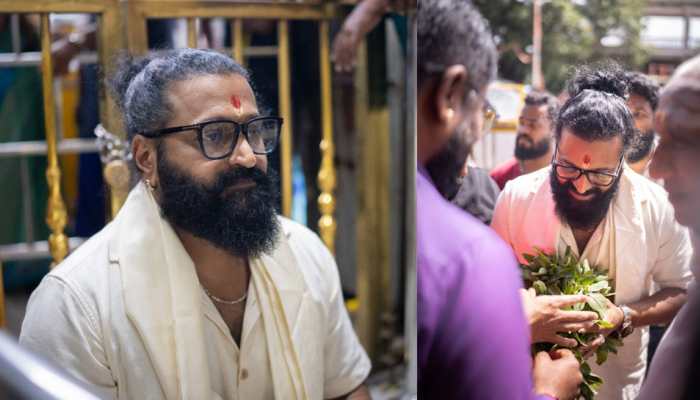 Rishab Shetty Celebrates Kantara Chapter 1 Success At Goddess Chamundeshwari And Srikanteshwara Temples In Mysuru - PICS
